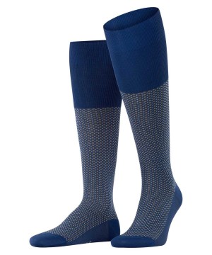 Pánské Ponožky Falke Uptown Tie Knee-high Socks Blankyt | 0486LWDRF