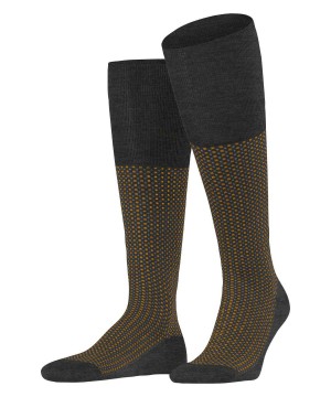 Pánské Ponožky Falke Uptown Tie Knee-high Socks Šedé | 8591KNJYO