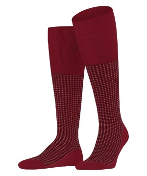 Pánské Ponožky Falke Uptown Tie Knee-high Socks Červené | 6251PFDCA