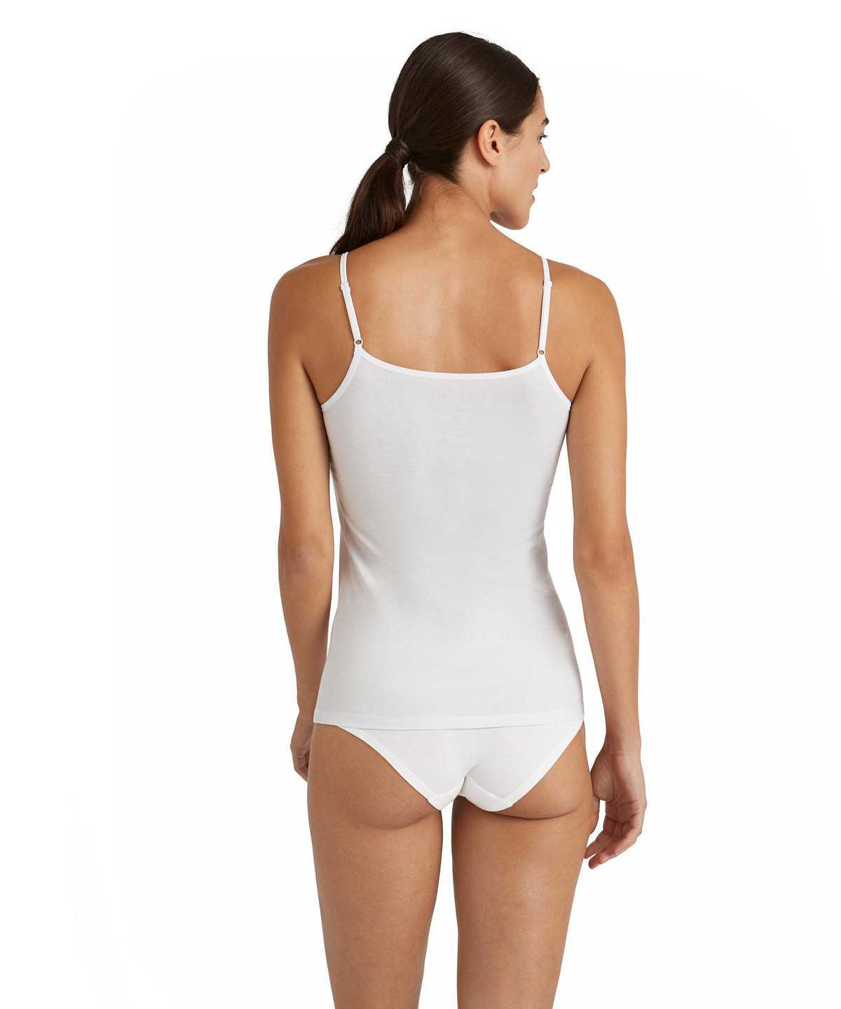 Dámské Bras & Tops Falke Top Daily Natural Bílé | 3784QBJET