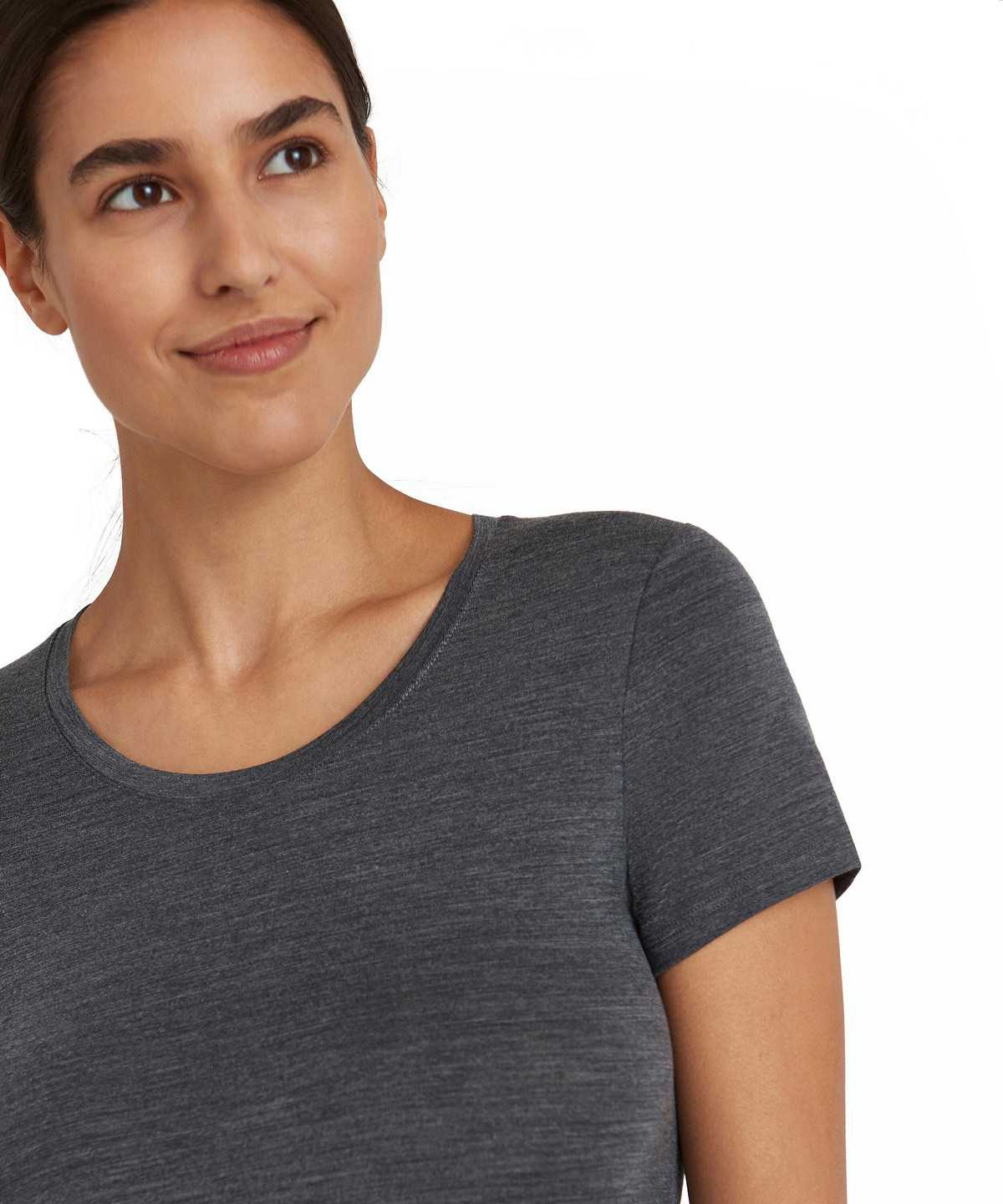 Dámské Košile Falke T-Shirt Round-neck Daily ClimaWool Šedé | 8039NIGEY