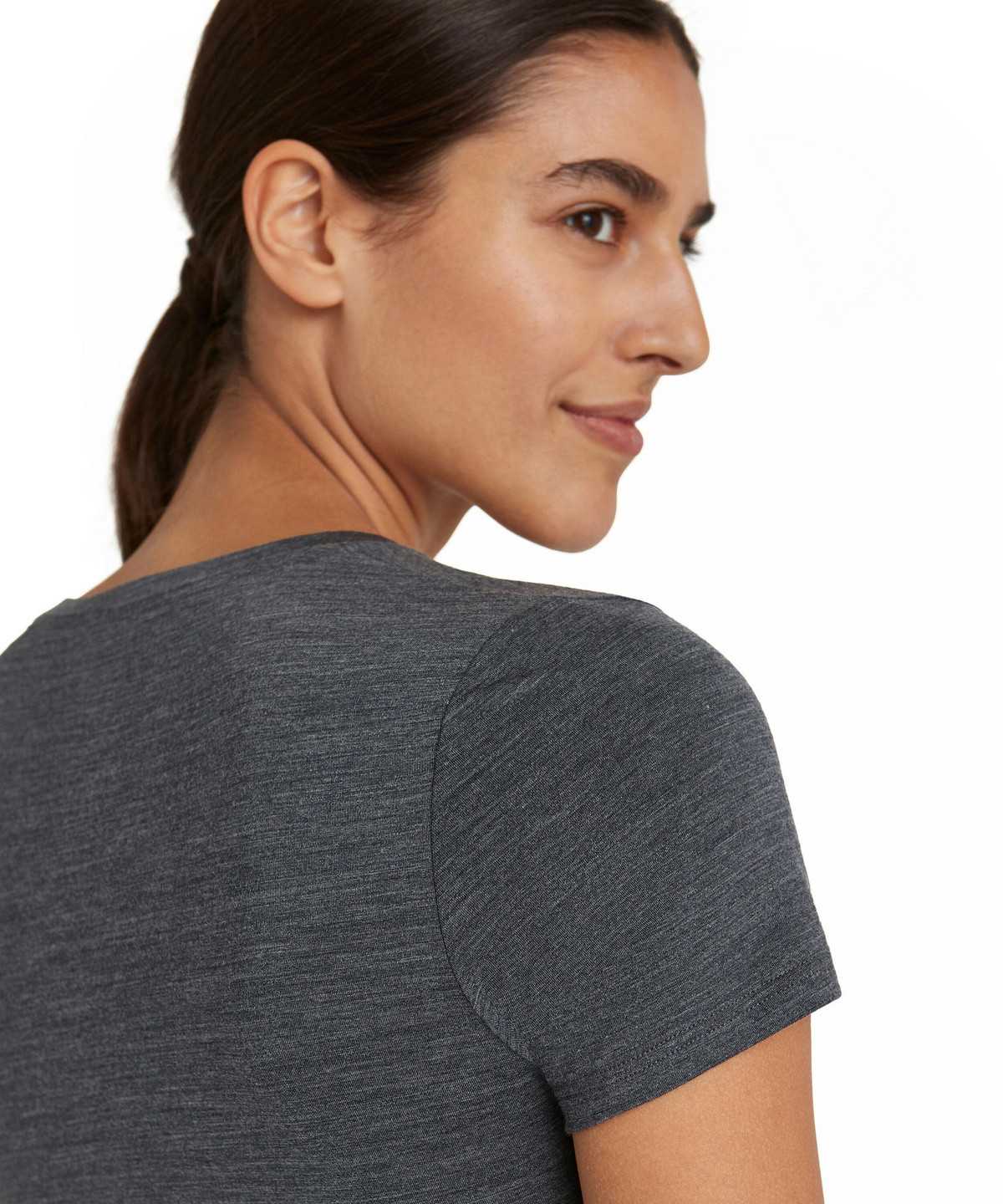 Dámské Košile Falke T-Shirt Round-neck Daily ClimaWool Šedé | 8039NIGEY