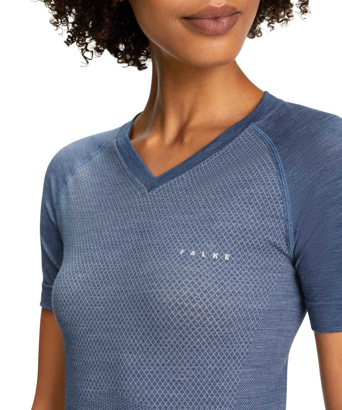 Dámské Košile S Krátkým Rukávem Falke T-Shirt Wool-Tech Light Blankyt | 1469QXKEO