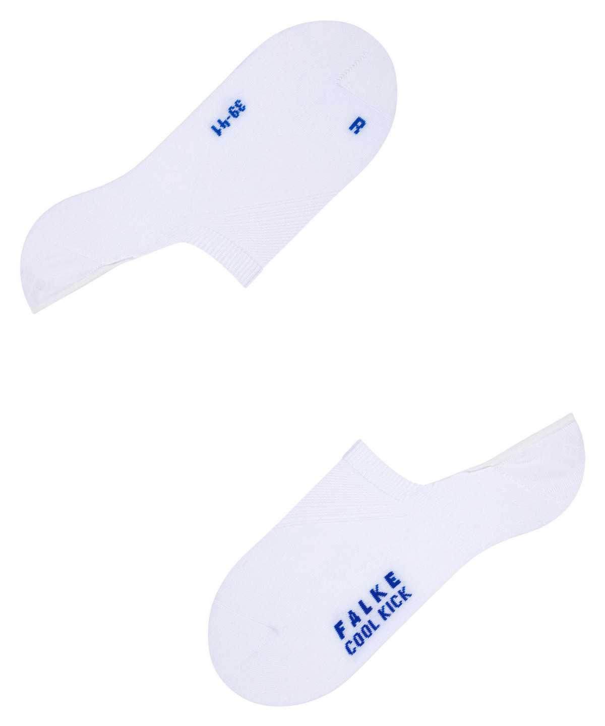 Dámské No Show Socks Falke Cool Kick Invisibles Bílé | 4836NYVFL