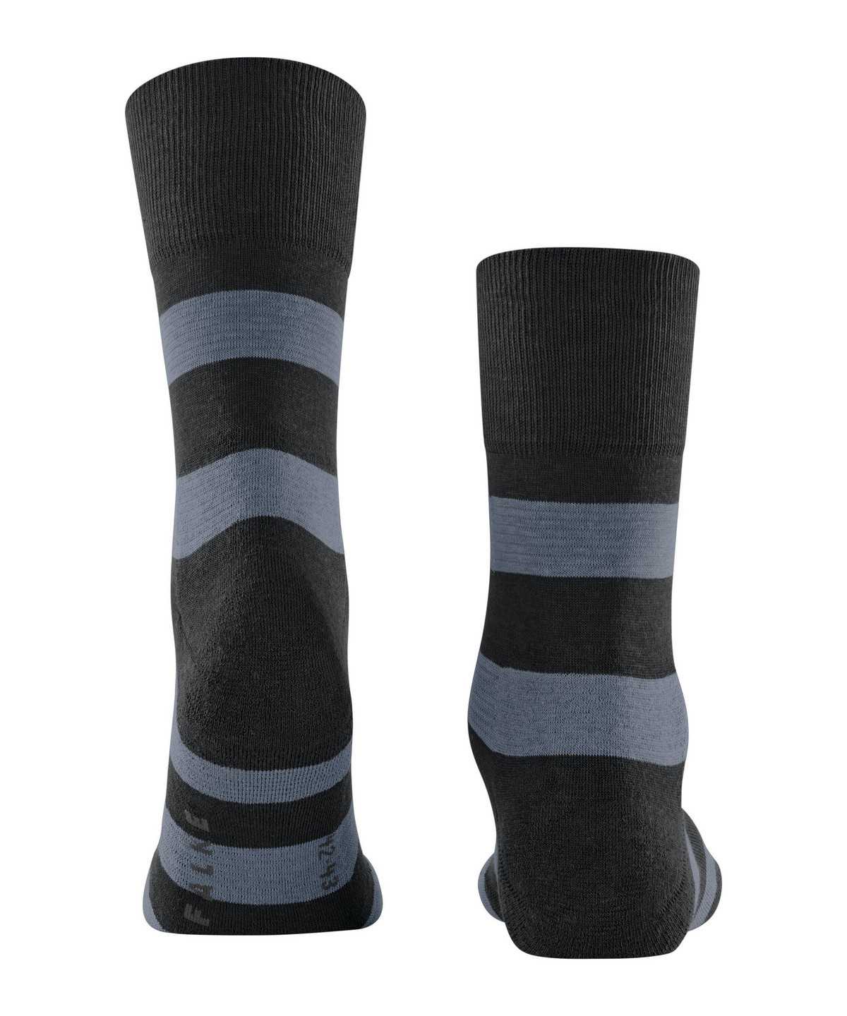 Dámské Ponožky Falke Block Stripe Socks Černé | 4305BYMEI