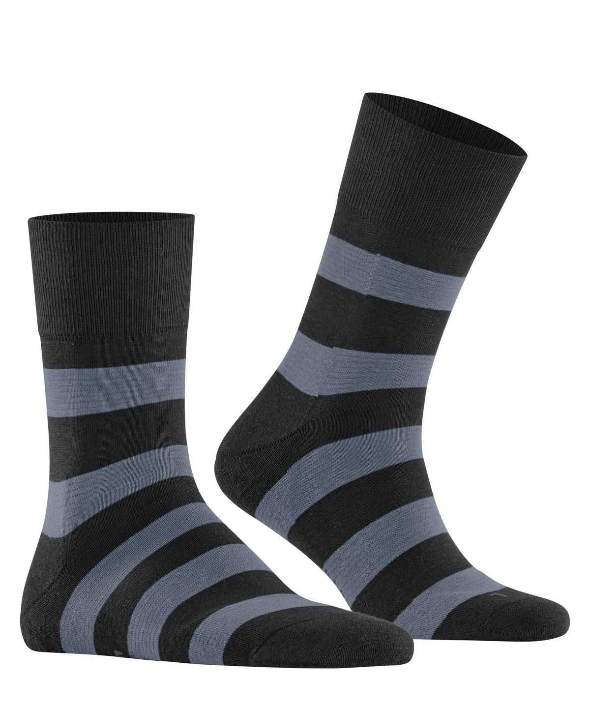 Dámské Ponožky Falke Block Stripe Socks Černé | 4305BYMEI