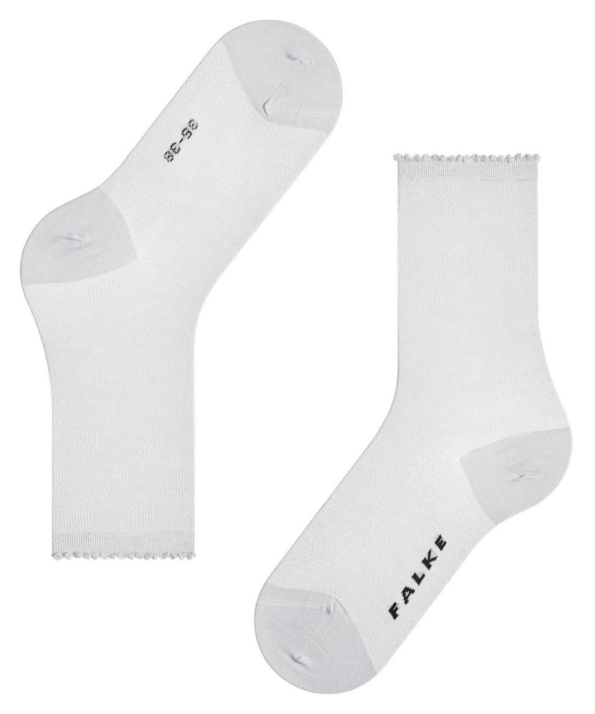 Dámské Ponožky Falke Bold Dot Socks Bílé | 0893VZPIH