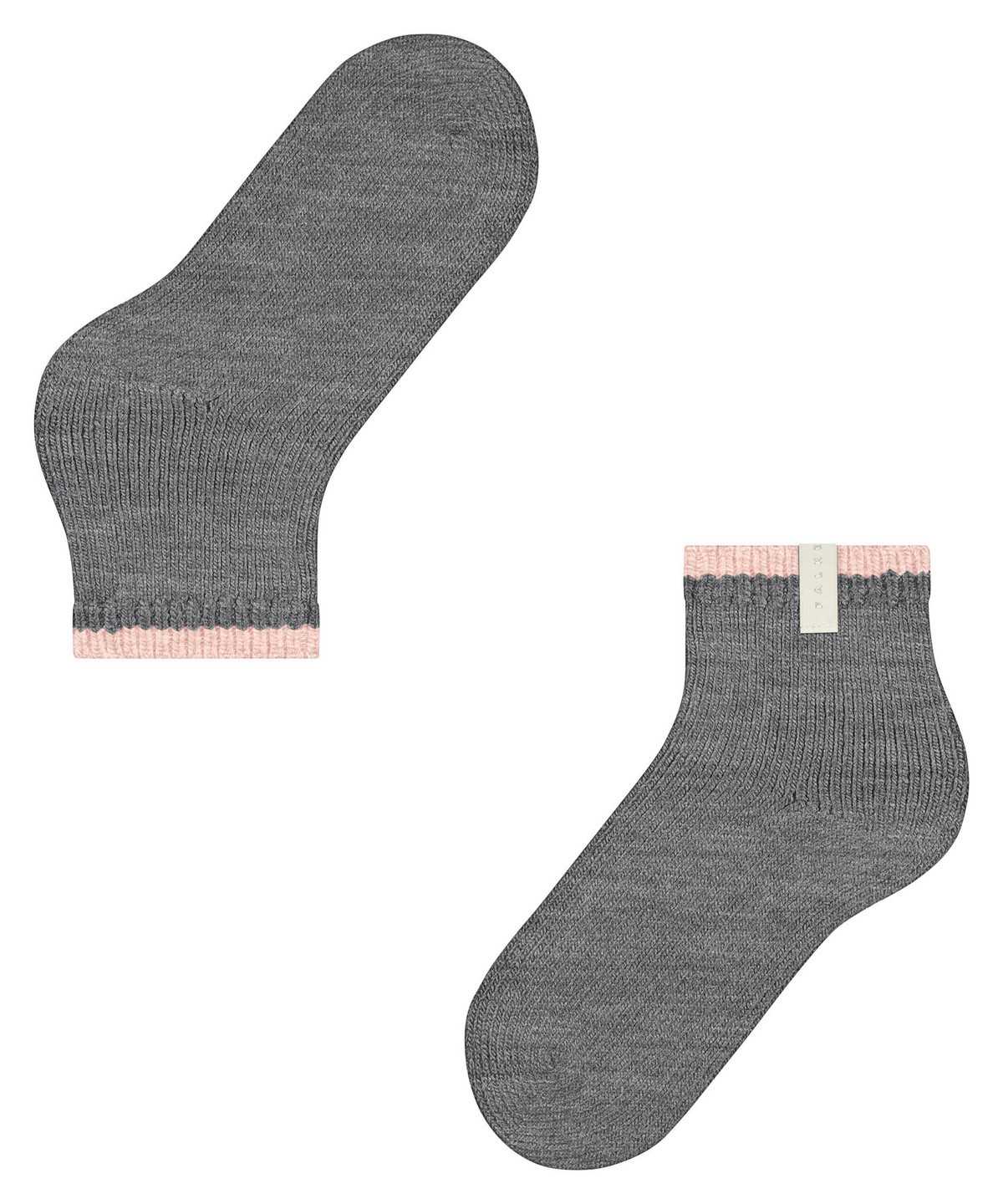 Dámské Ponožky Falke Cosy Plush Short sock Šedé | 9234UATKF