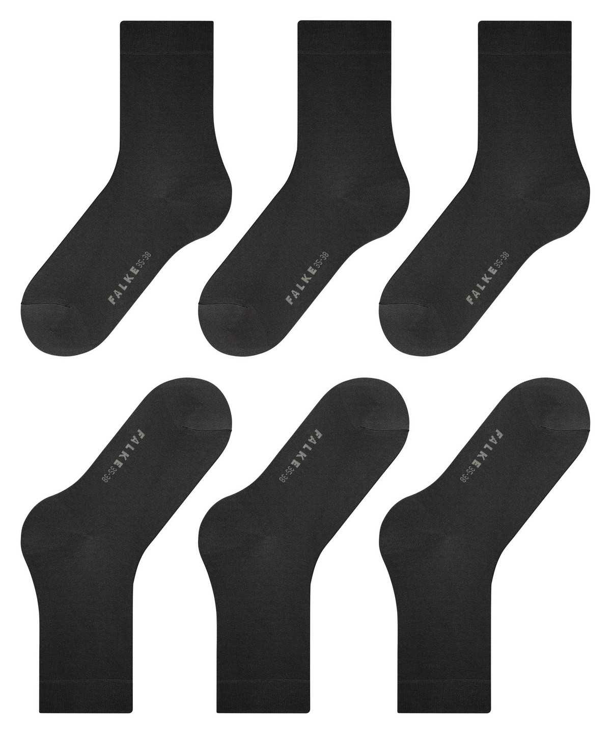 Dámské Ponožky Falke Cotton Touch 3-Pack Socks Šedé | 4298UWCHA