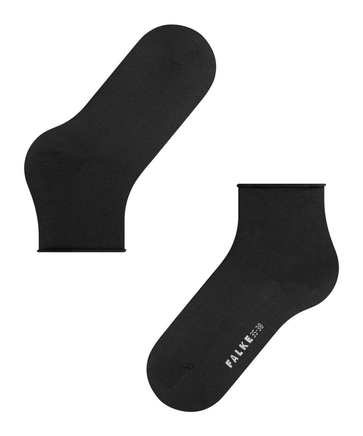 Dámské Ponožky Falke Cotton Touch Short sock Černé | 9403GLARW