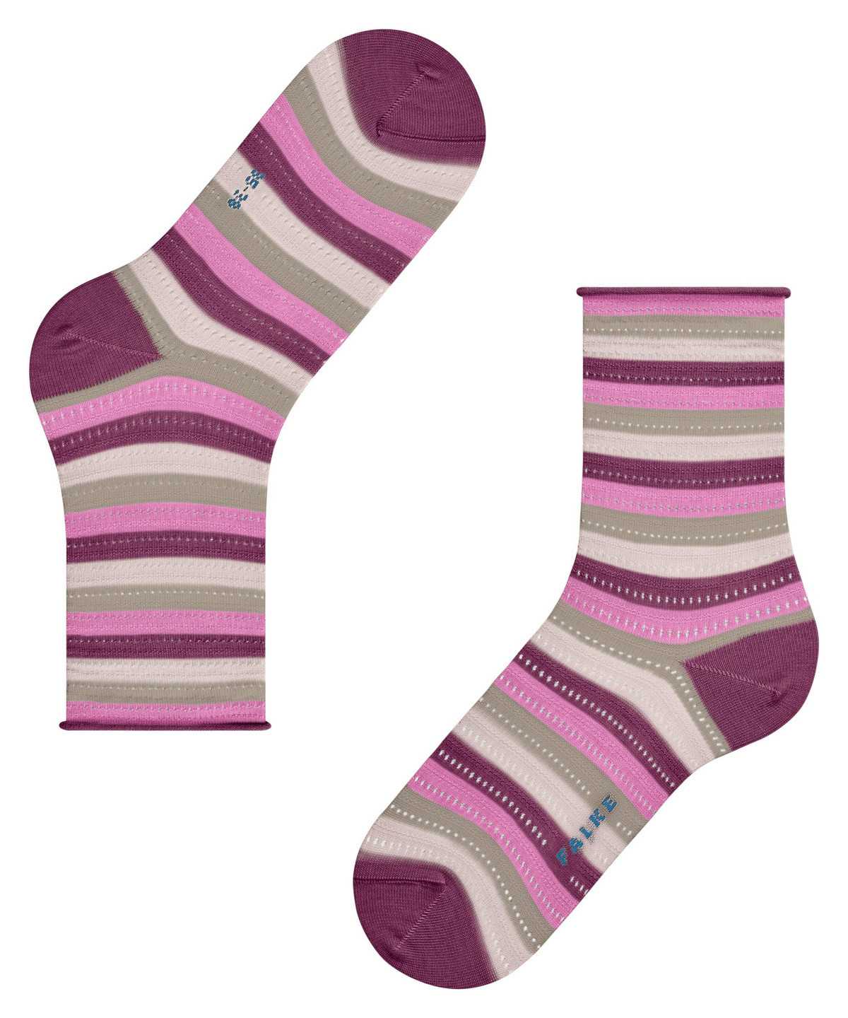 Dámské Ponožky Falke Dopamine Stripe Socks Fialové | 9605MTDGX