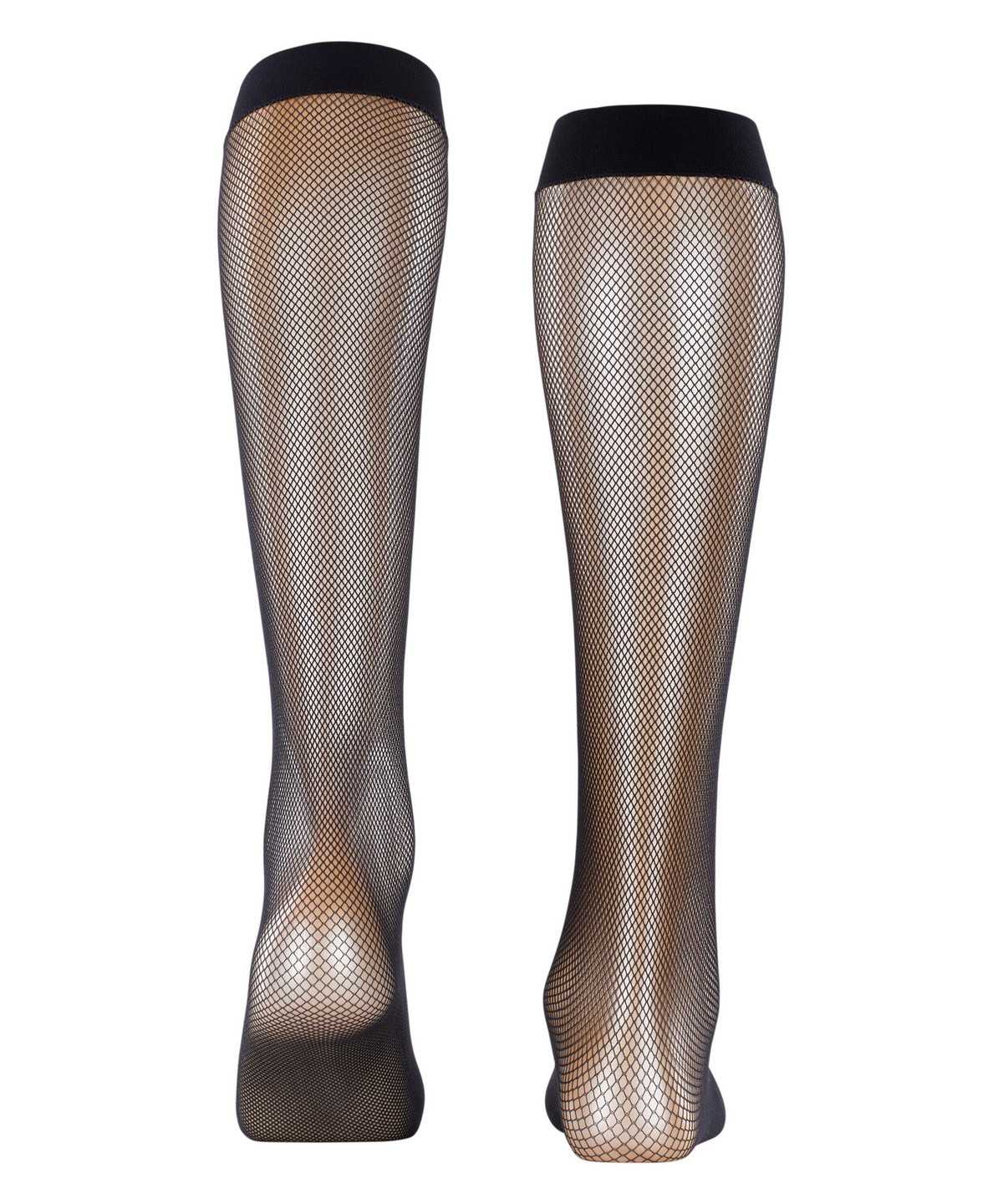 Dámské Ponožky Falke Net Knee-high Socks Černé | 9568SUDQB