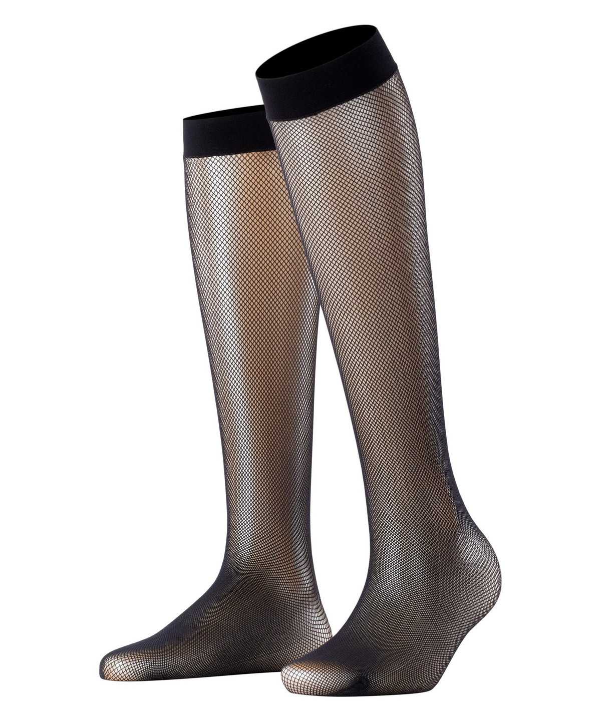 Dámské Ponožky Falke Net Knee-high Socks Černé | 9568SUDQB