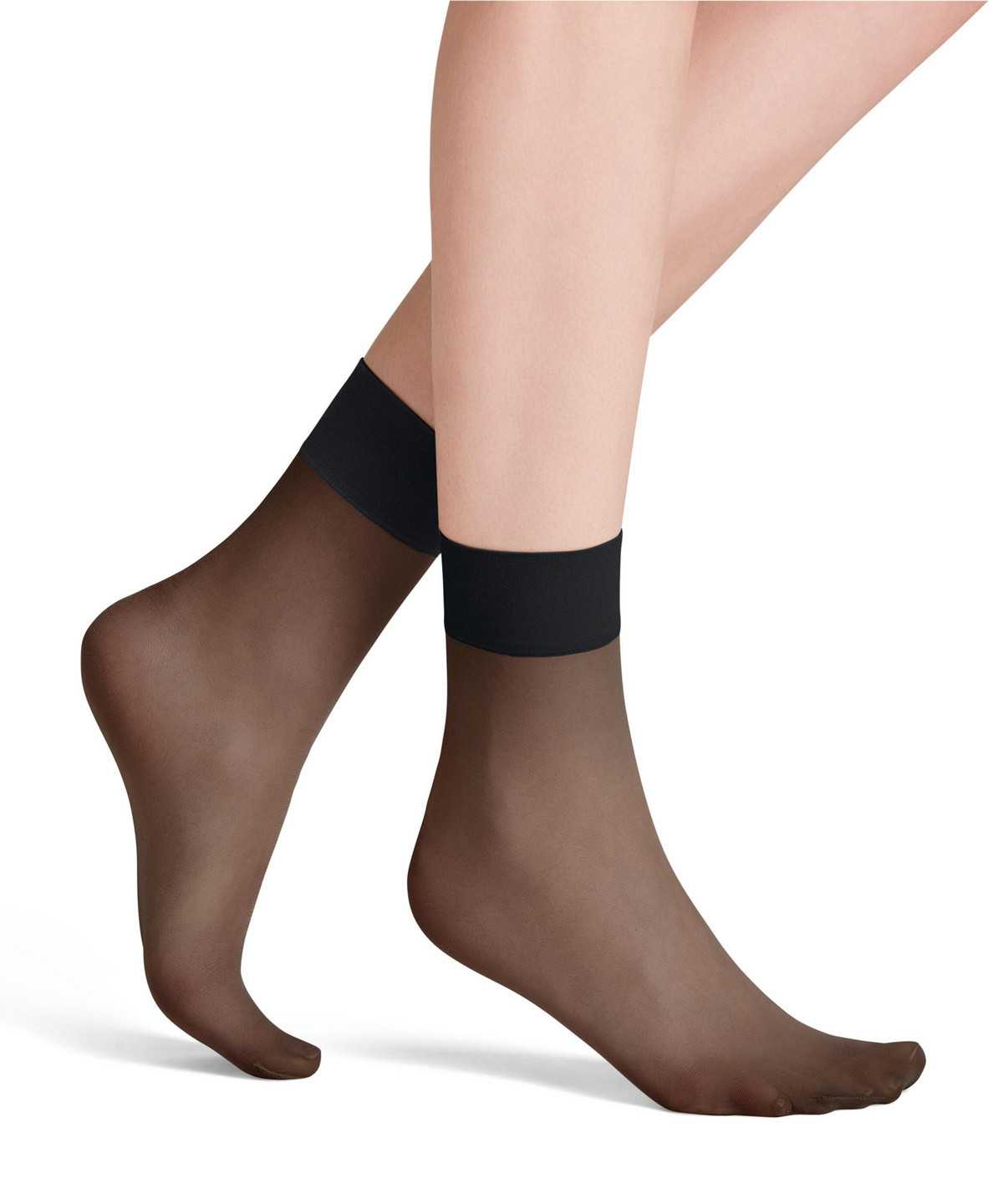 Dámské Ponožky Falke Pure Matt 20 DEN Ankle socks Černé | 6384WYVTI