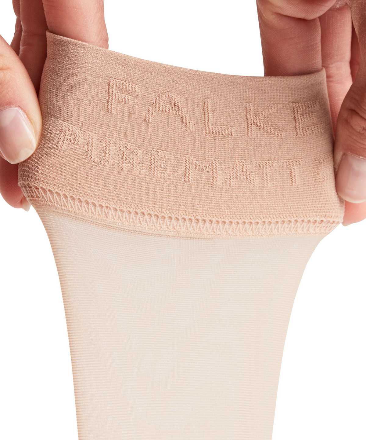 Dámské Ponožky Falke Pure Matt 20 DEN Ankle socks Béžový | 2803BKGQV