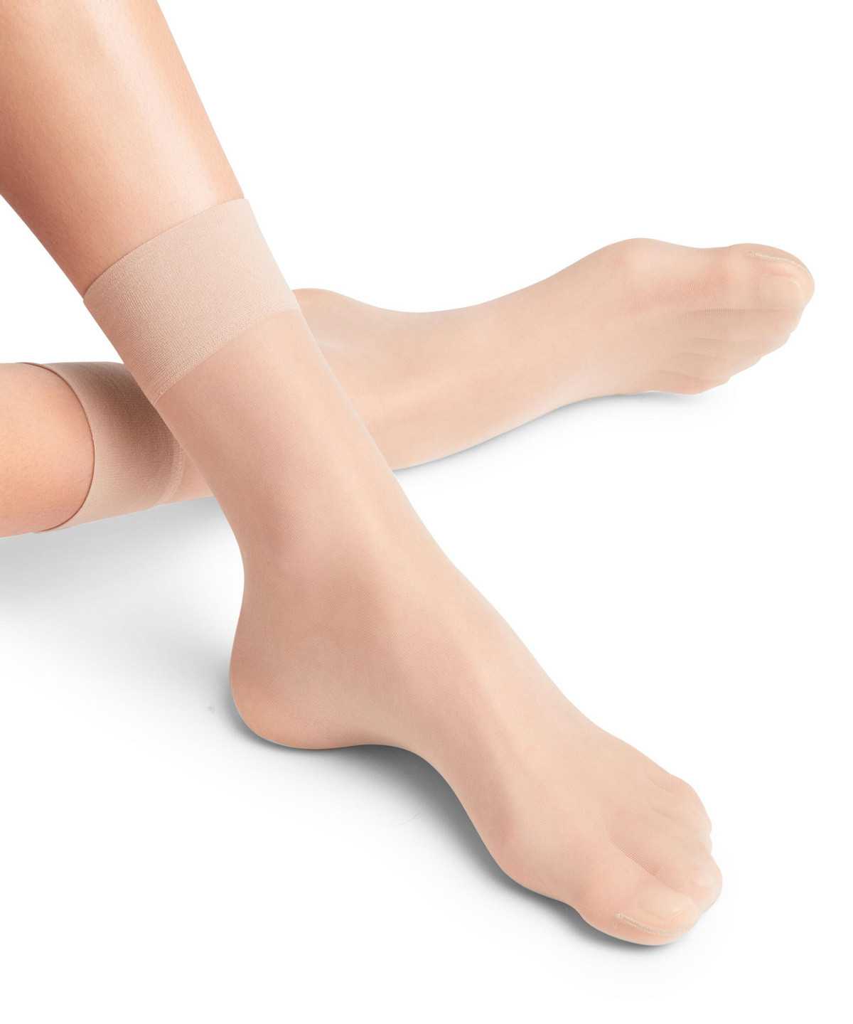 Dámské Ponožky Falke Pure Matt 20 DEN Ankle socks Béžový | 2803BKGQV