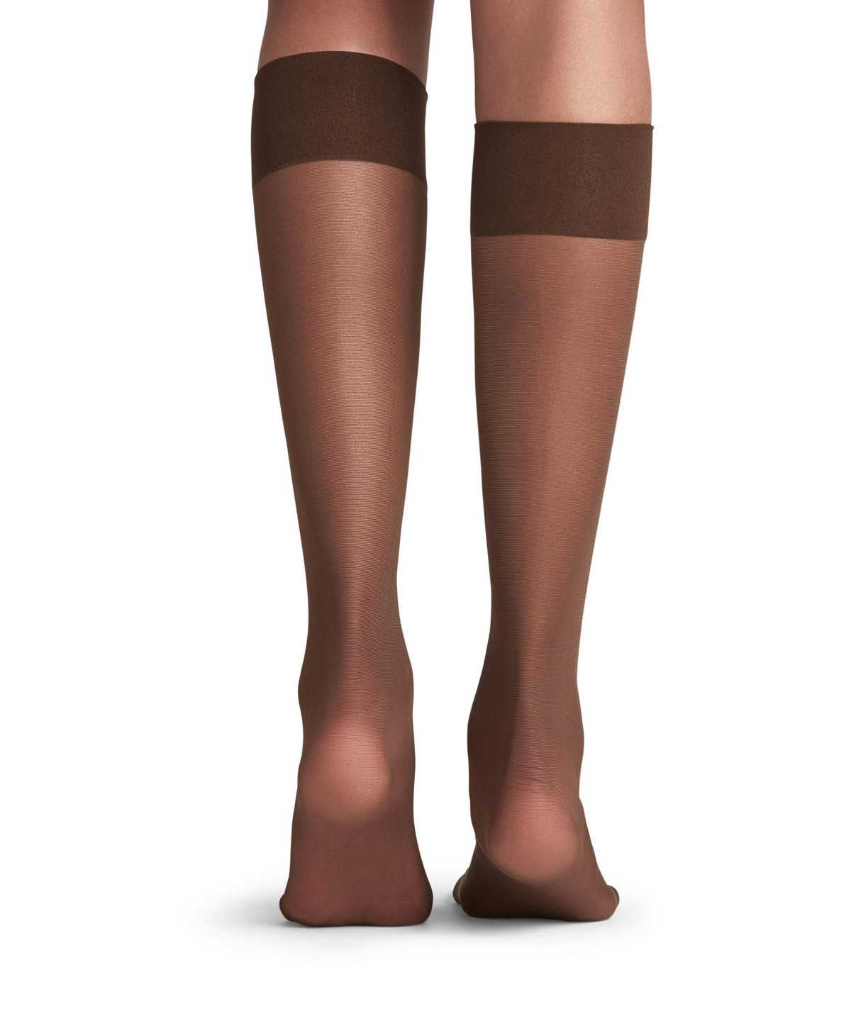 Dámské Ponožky Falke Pure Matt 20 DEN Knee-high Socks Hnědé | 6098JQZXW