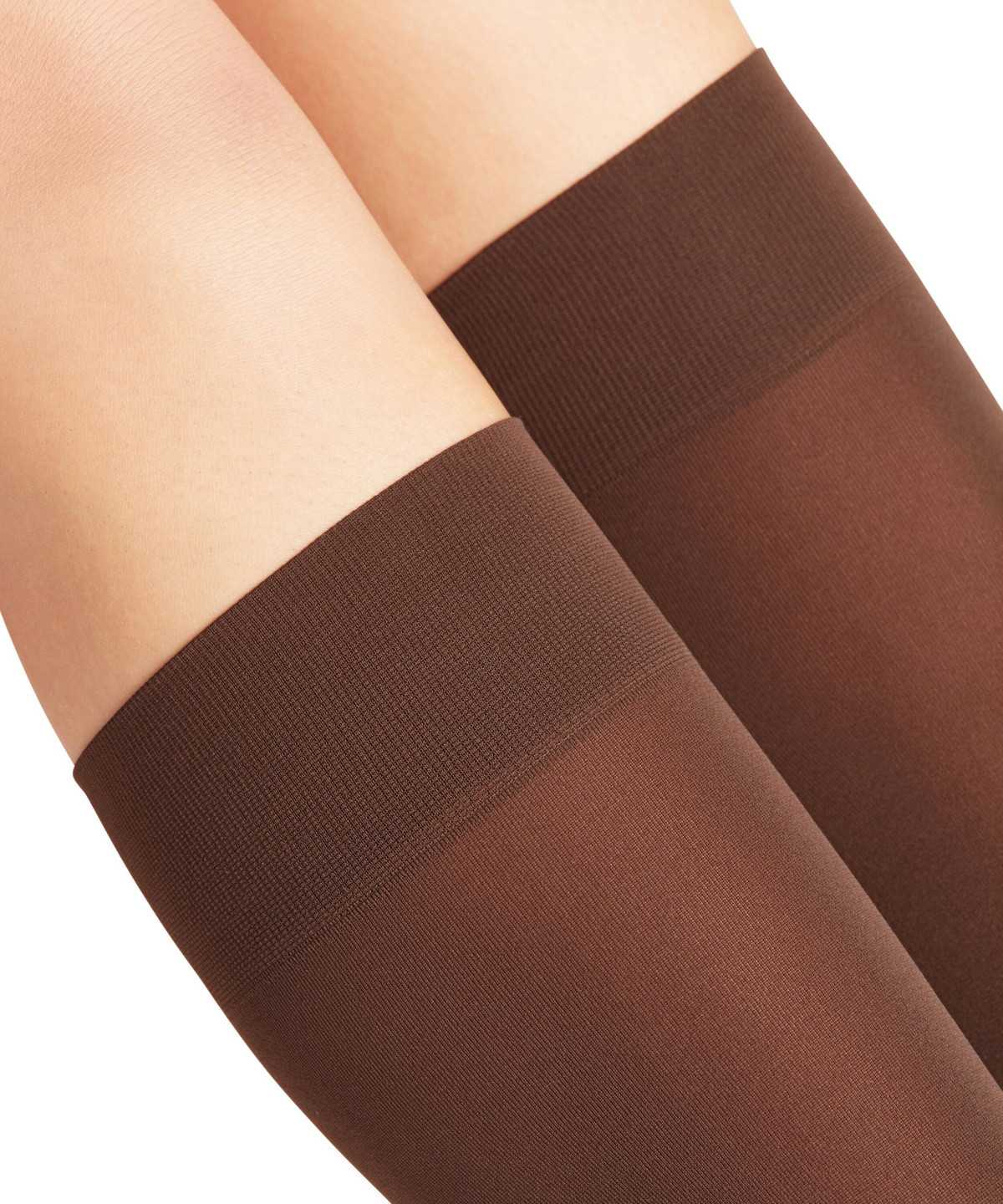 Dámské Ponožky Falke Pure Matt 50 DEN Knee-high Socks Hnědé | 2379HWCQT