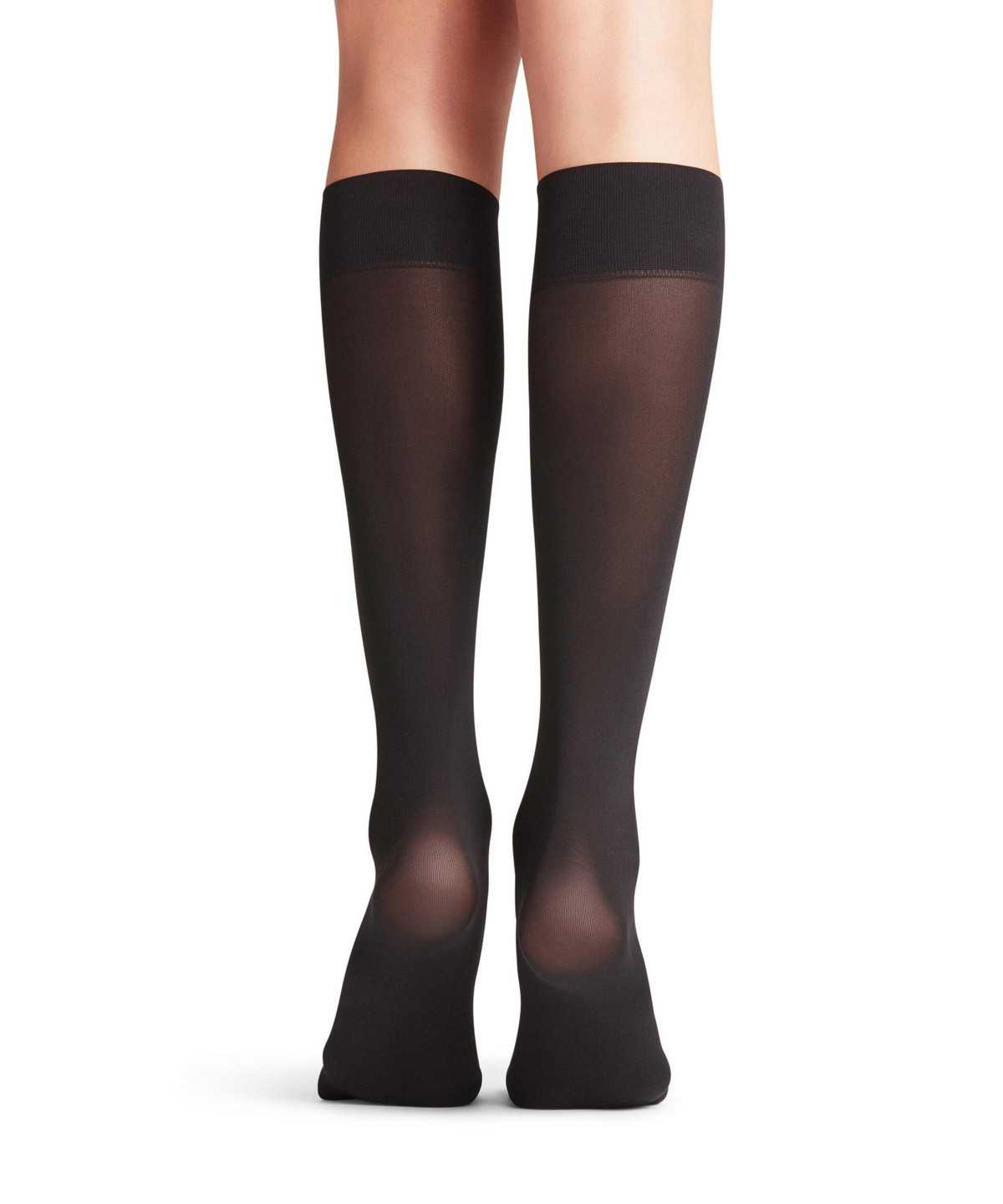 Dámské Ponožky Falke Pure Matt 50 DEN Knee-high Socks Černé | 5849SPQGB