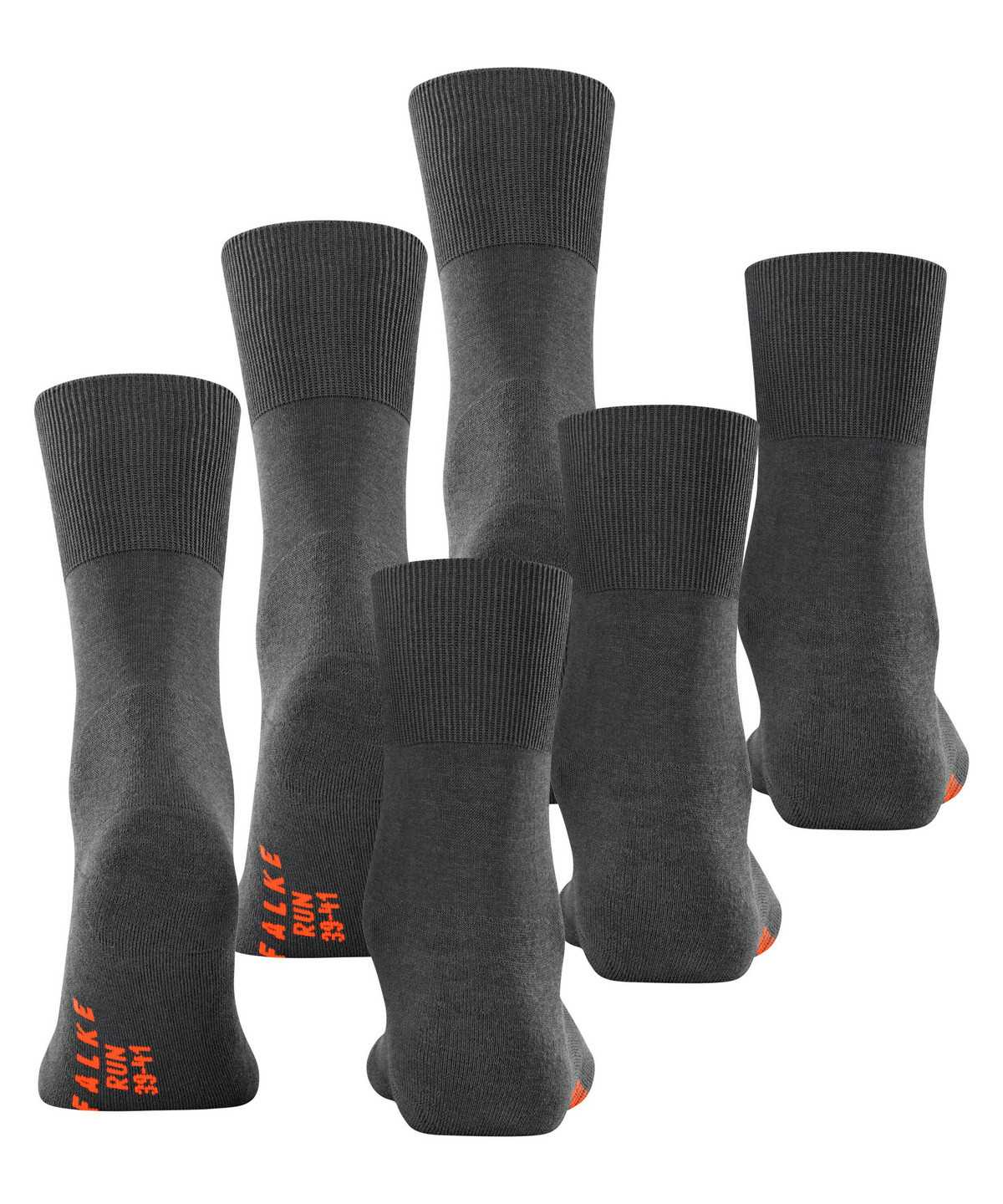 Dámské Ponožky Falke Run 3-Pack Socks Šedé | 0293XVMQS