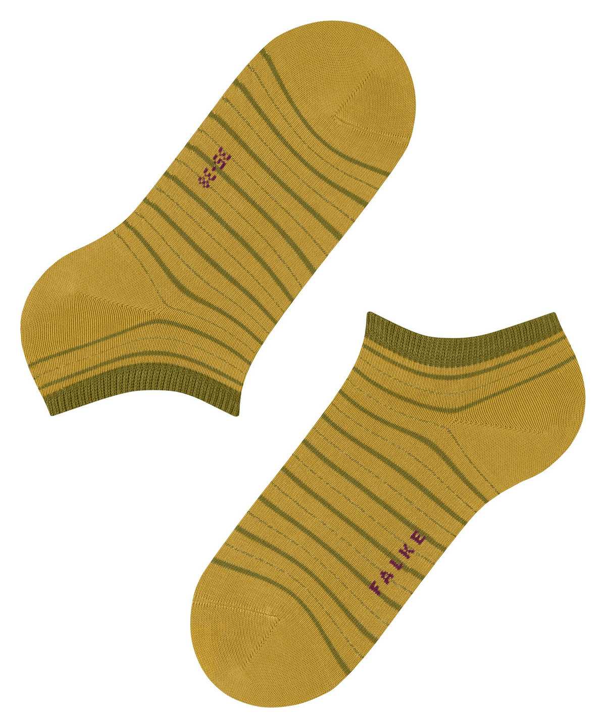 Dámské Ponožky Falke Stripe Shimmer Sneaker Socks Žluté | 8153ASYIG