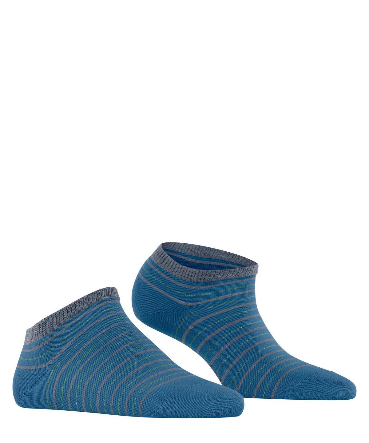 Dámské Ponožky Falke Stripe Shimmer Sneaker Socks Blankyt | 4702FKRBP