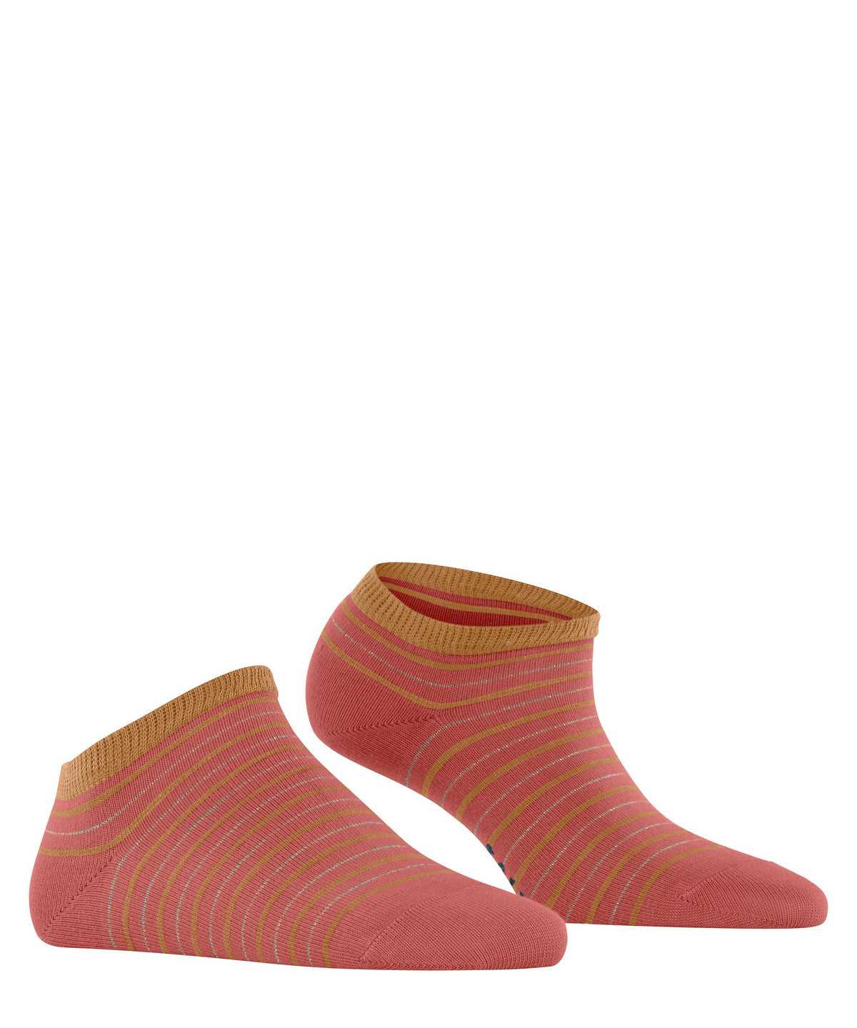 Dámské Ponožky Falke Stripe Shimmer Sneaker Socks Červené | 9841FMWGR