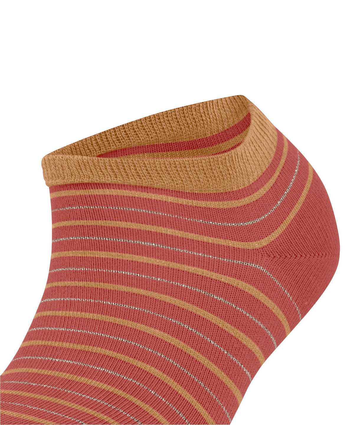 Dámské Ponožky Falke Stripe Shimmer Sneaker Socks Červené | 9841FMWGR