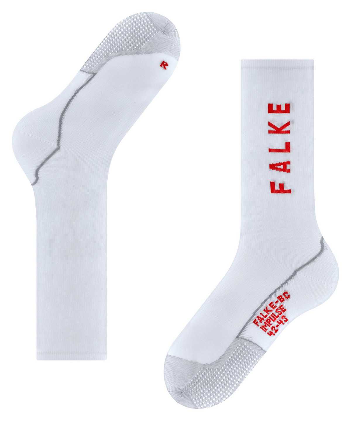 Dámské Sports Socks Falke BC Impulse Biking Socks Bílé | 8672CDJYL