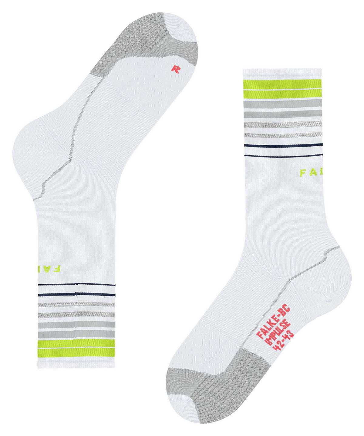 Dámské Sports Socks Falke BC Impulse Biking Socks Bílé | 0941QDLRI