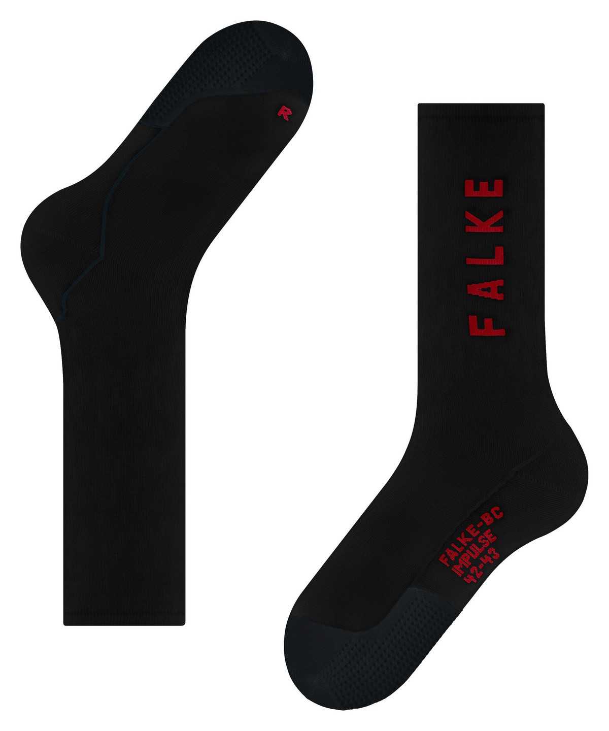 Dámské Sports Socks Falke BC Impulse Biking Socks Černé | 0951TJZXS