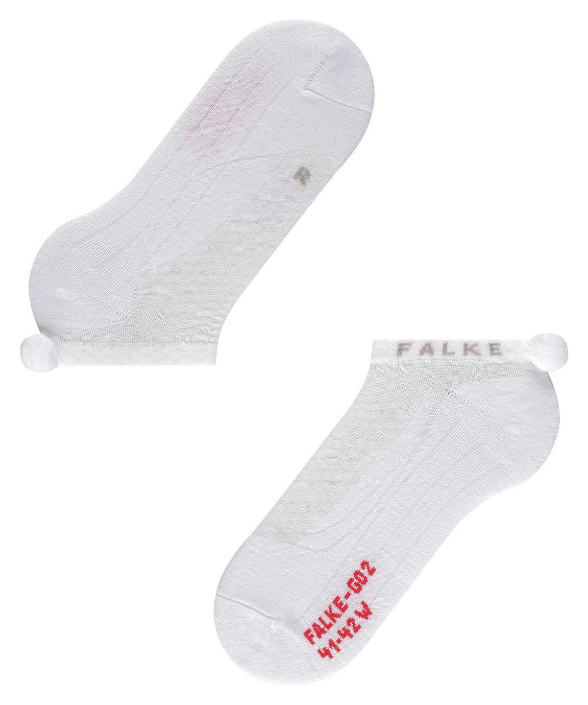 Dámské Sports Socks Falke GO2 Pompom Golf Invisibles Bílé | 2765PFMAN