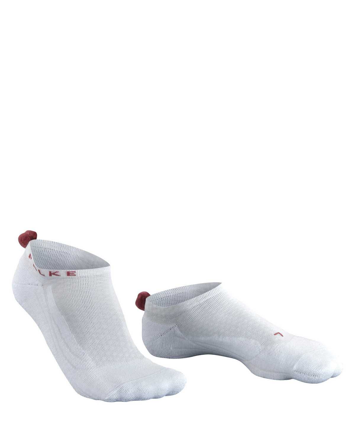 Dámské Sports Socks Falke GO2 Pompom Golf Invisibles Bílé | 2916VYEXN