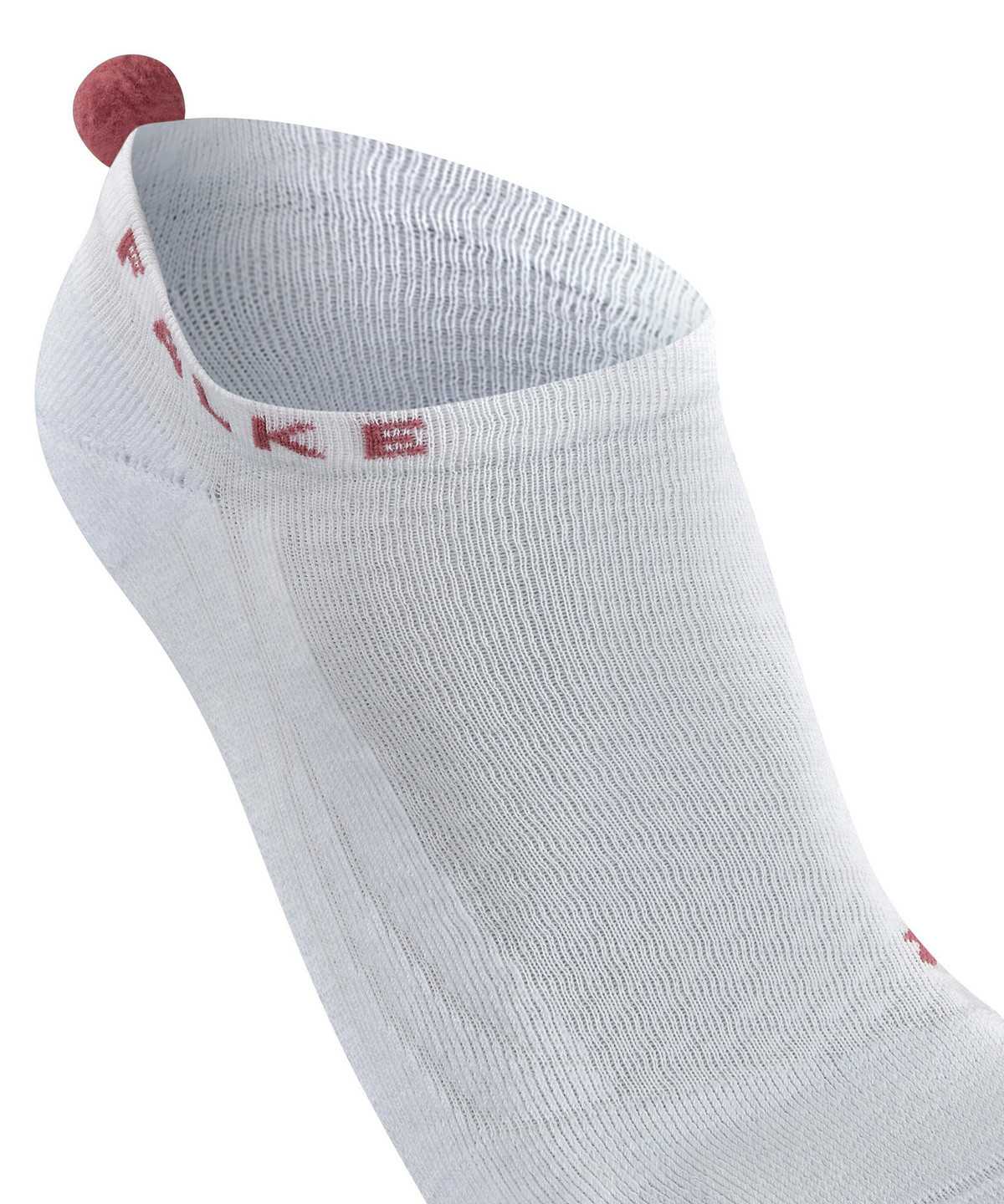 Dámské Sports Socks Falke GO2 Pompom Golf Invisibles Bílé | 2916VYEXN