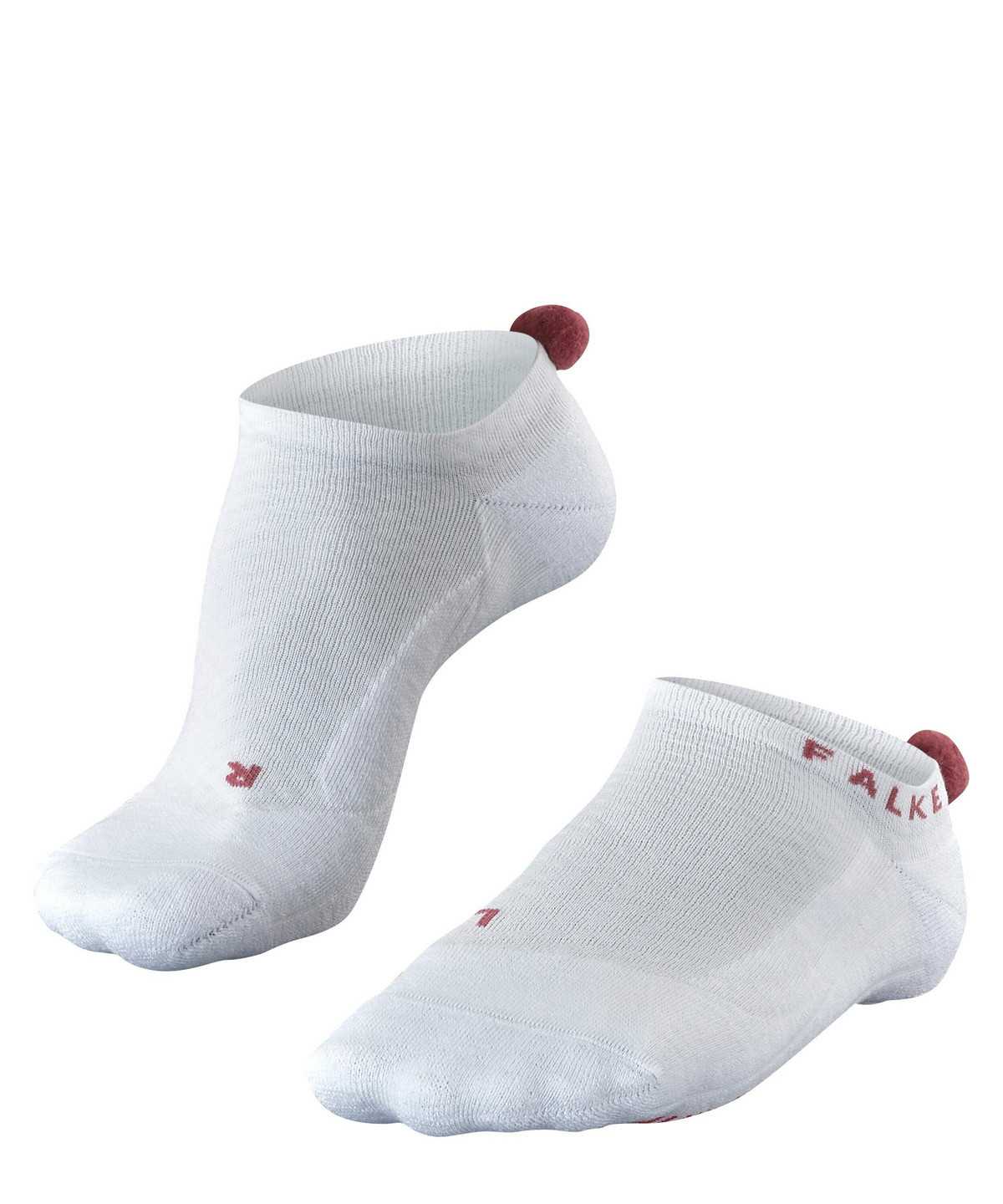 Dámské Sports Socks Falke GO2 Pompom Golf Invisibles Bílé | 2916VYEXN