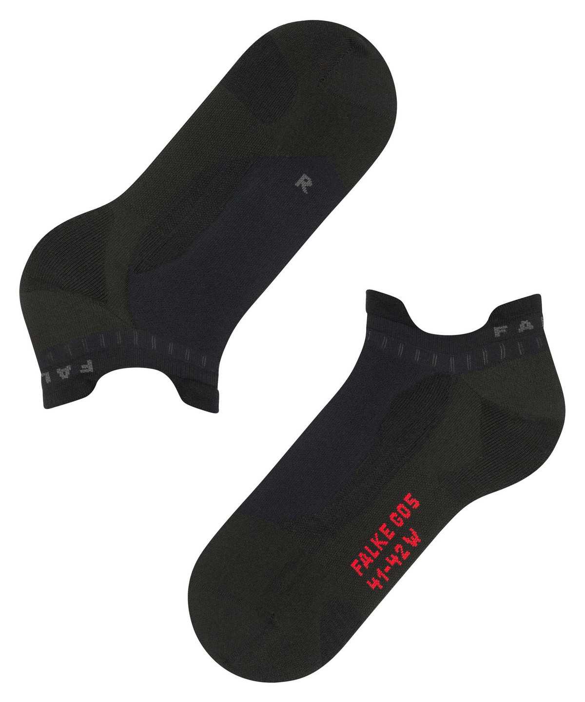 Dámské Sports Socks Falke GO5 Invisible Golf Invisibles Černé | 6945PRSTM