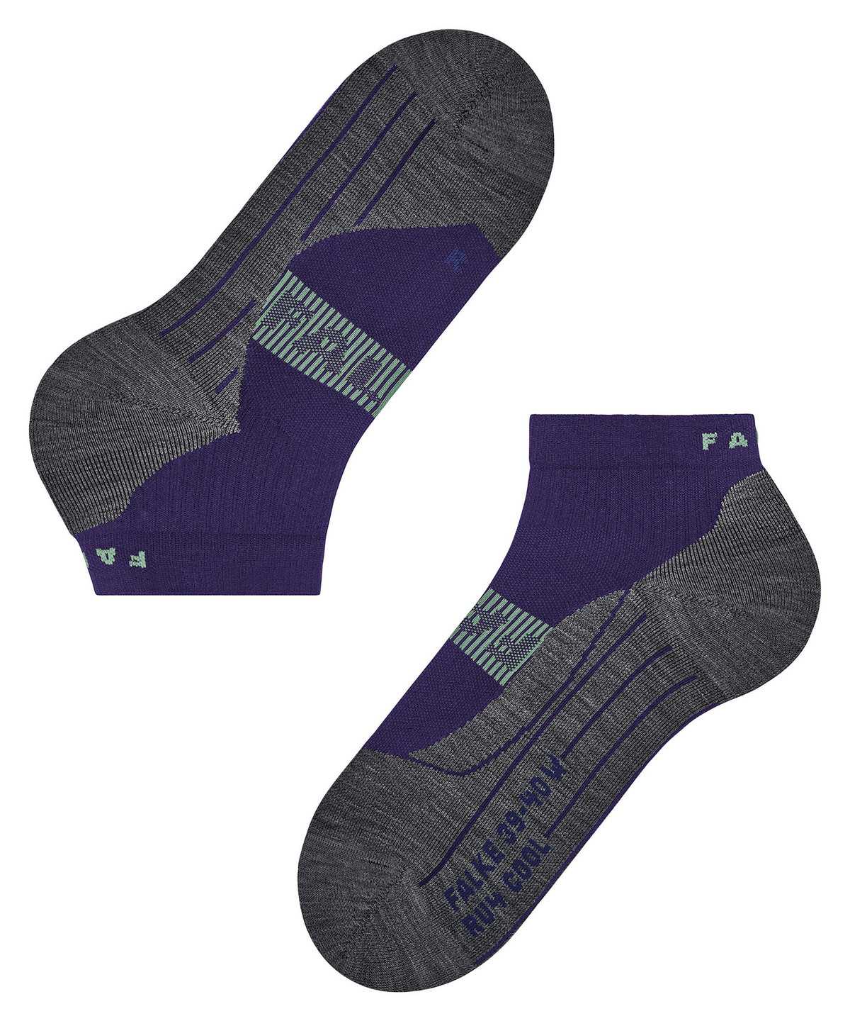 Dámské Sports Socks Falke RU4 Endurance Cool Short Running Short sock Fialové | 3078BEGLC