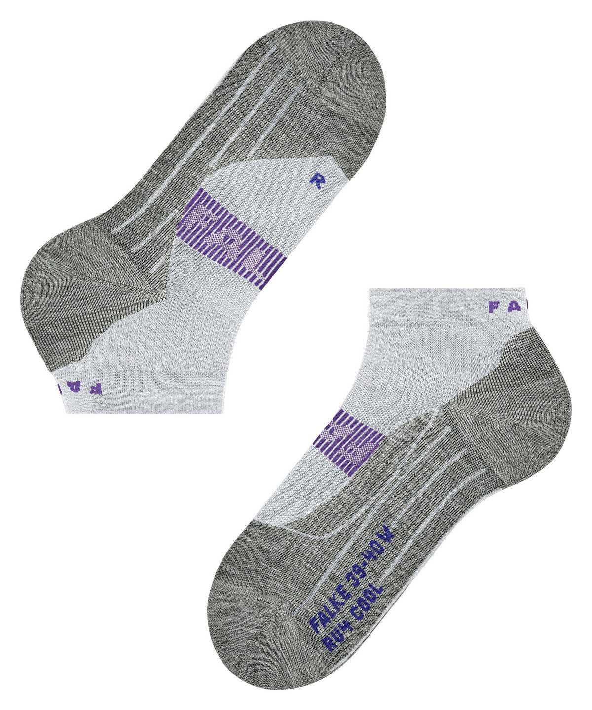 Dámské Sports Socks Falke RU4 Endurance Cool Short Running Short sock Bílé | 9327ESIUX