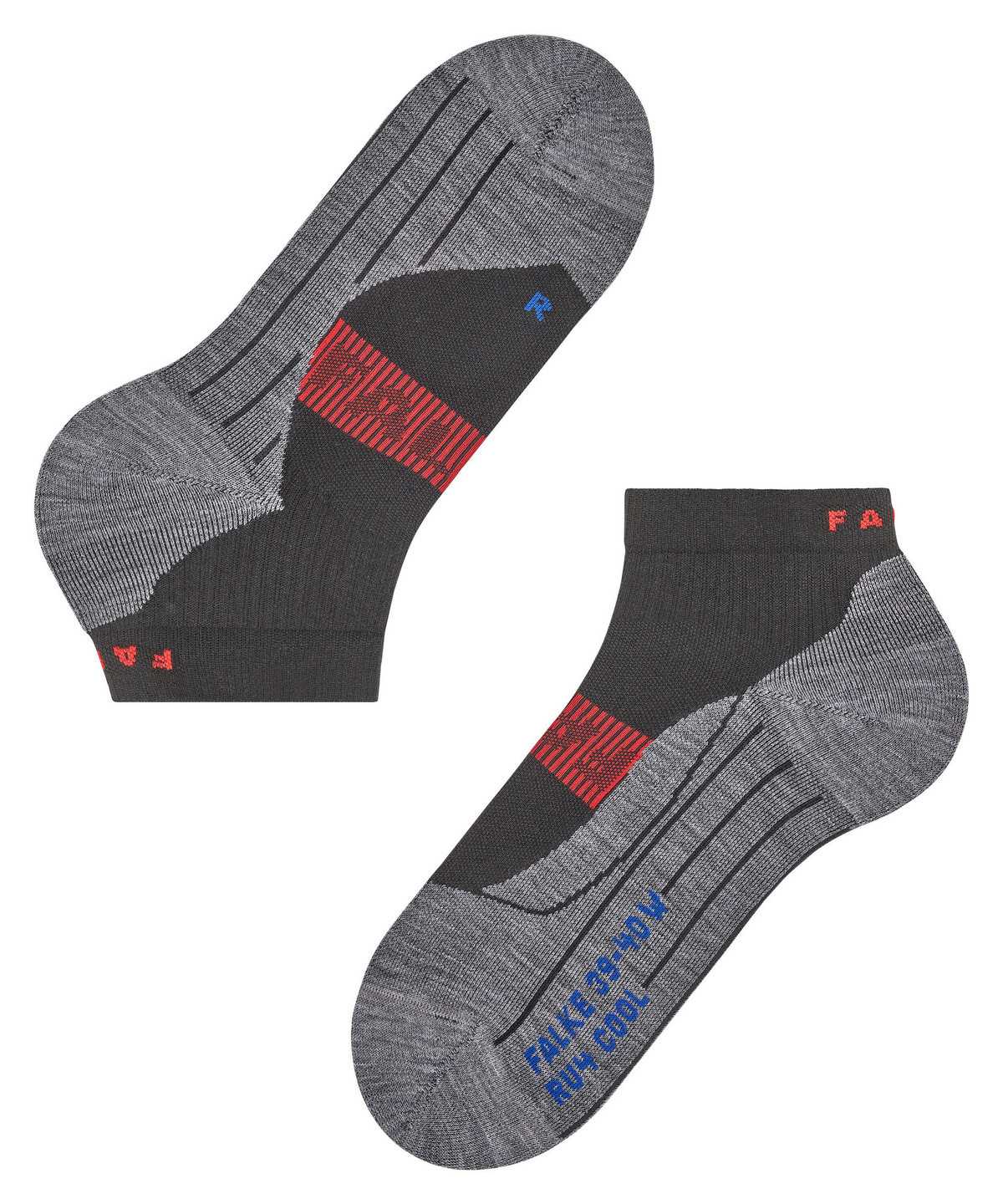 Dámské Sports Socks Falke RU4 Endurance Cool Short Running Short sock Černé | 1439UFVKS