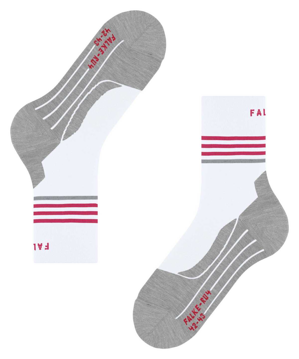 Dámské Sports Socks Falke RU4 Endurance Reflect Running Socks Bílé | 1032FQYEA