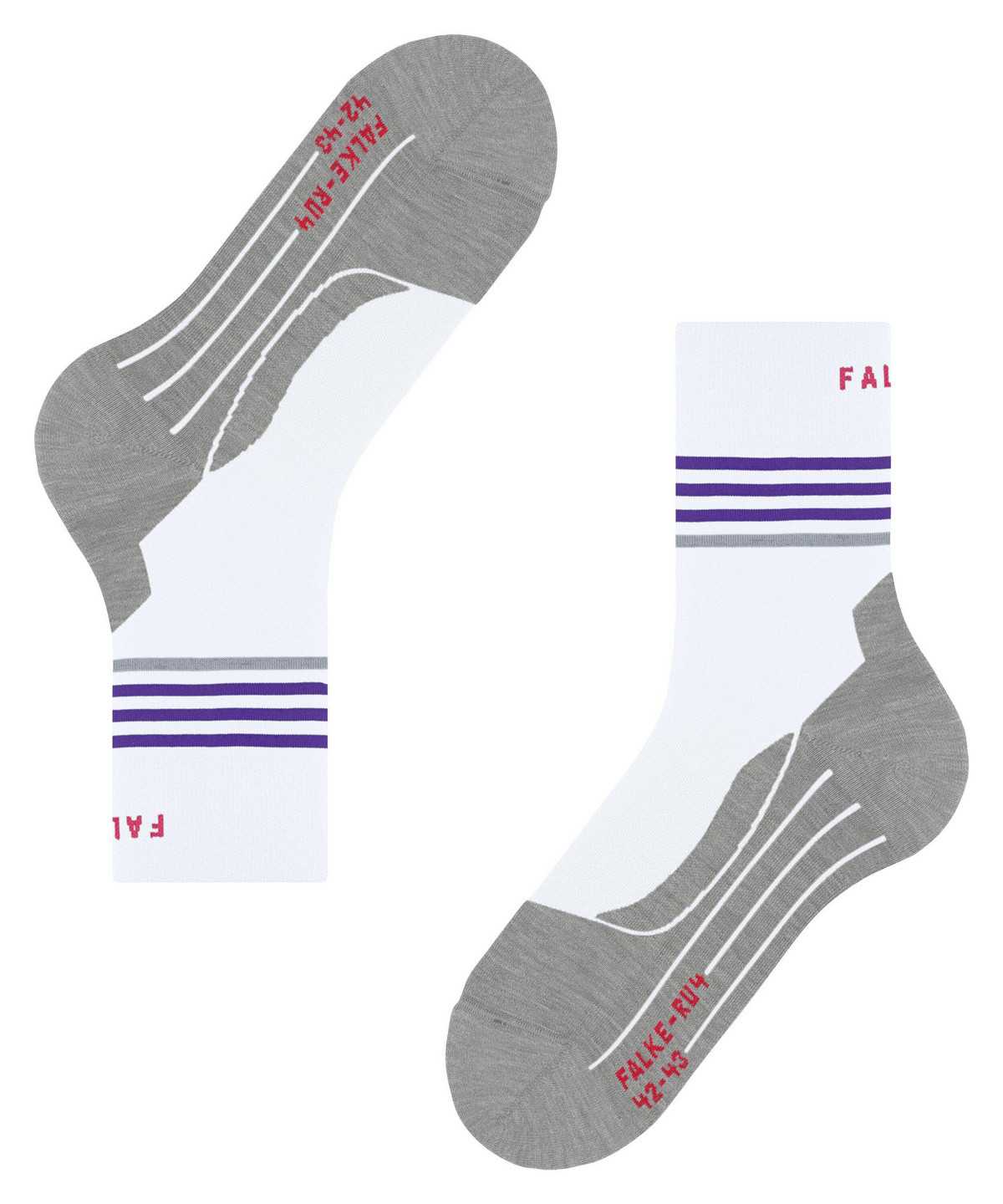 Dámské Sports Socks Falke RU4 Endurance Reflect Running Socks Bílé | 6230KTMLZ