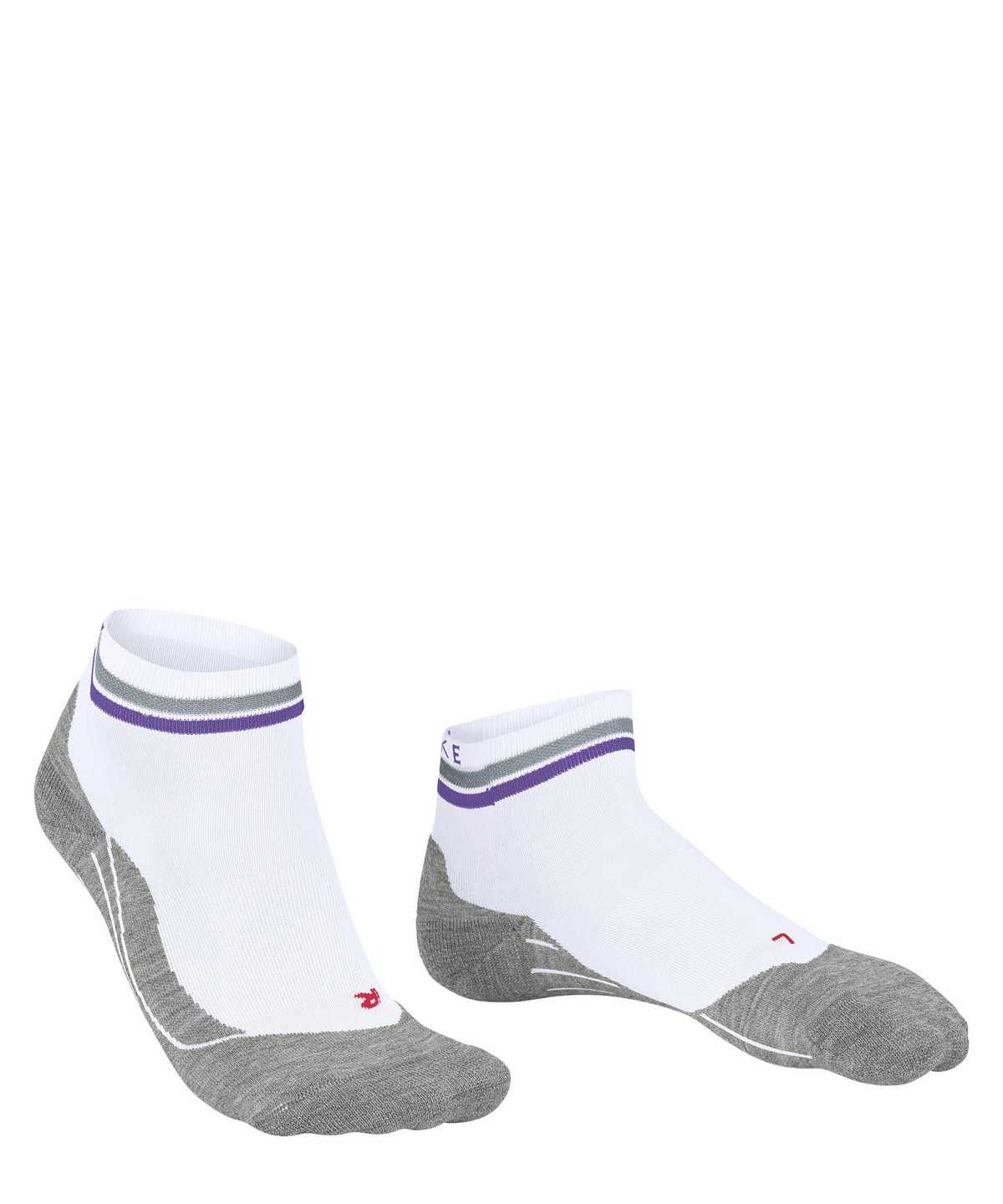 Dámské Sports Socks Falke RU4 Endurance Short Reflect Running Short sock Bílé | 7284PRDZQ