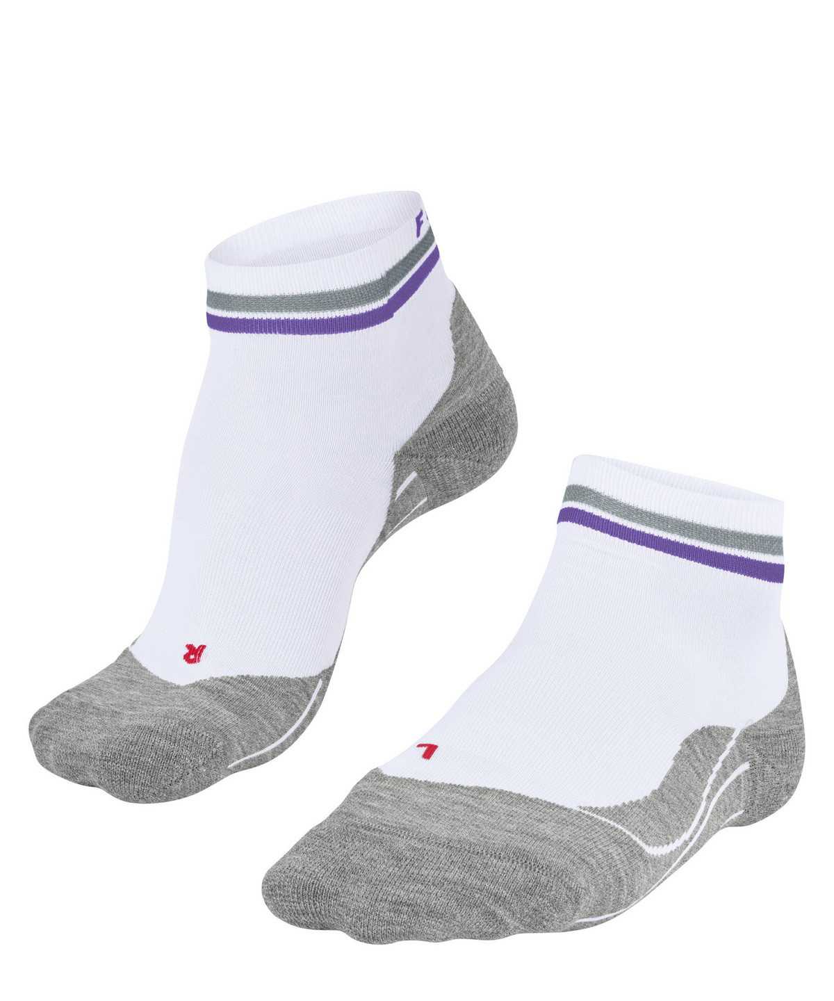 Dámské Sports Socks Falke RU4 Endurance Short Reflect Running Short sock Bílé | 7284PRDZQ