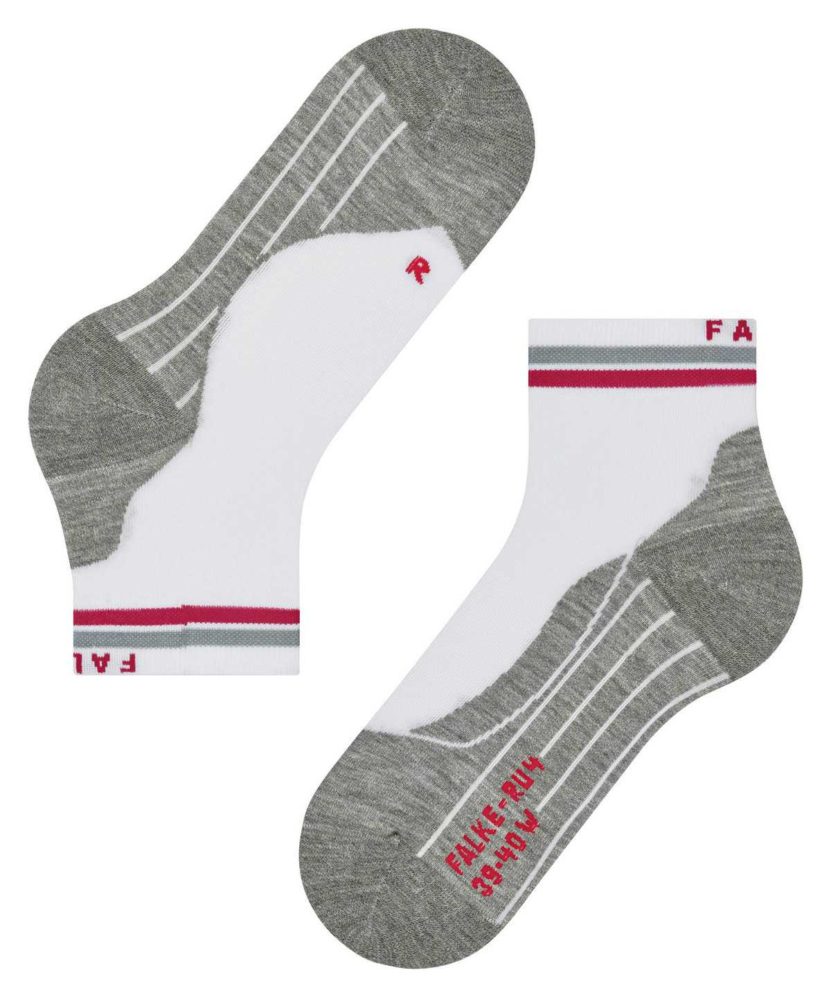 Dámské Sports Socks Falke RU4 Endurance Short Reflect Running Short sock Bílé | 1089YSFCI