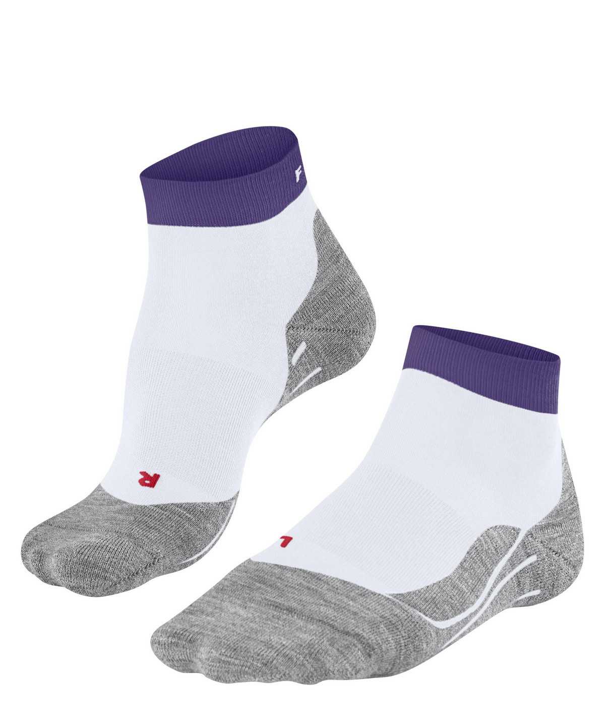 Dámské Sports Socks Falke RU4 Endurance Short Running Short sock Bílé | 8497YCFNT