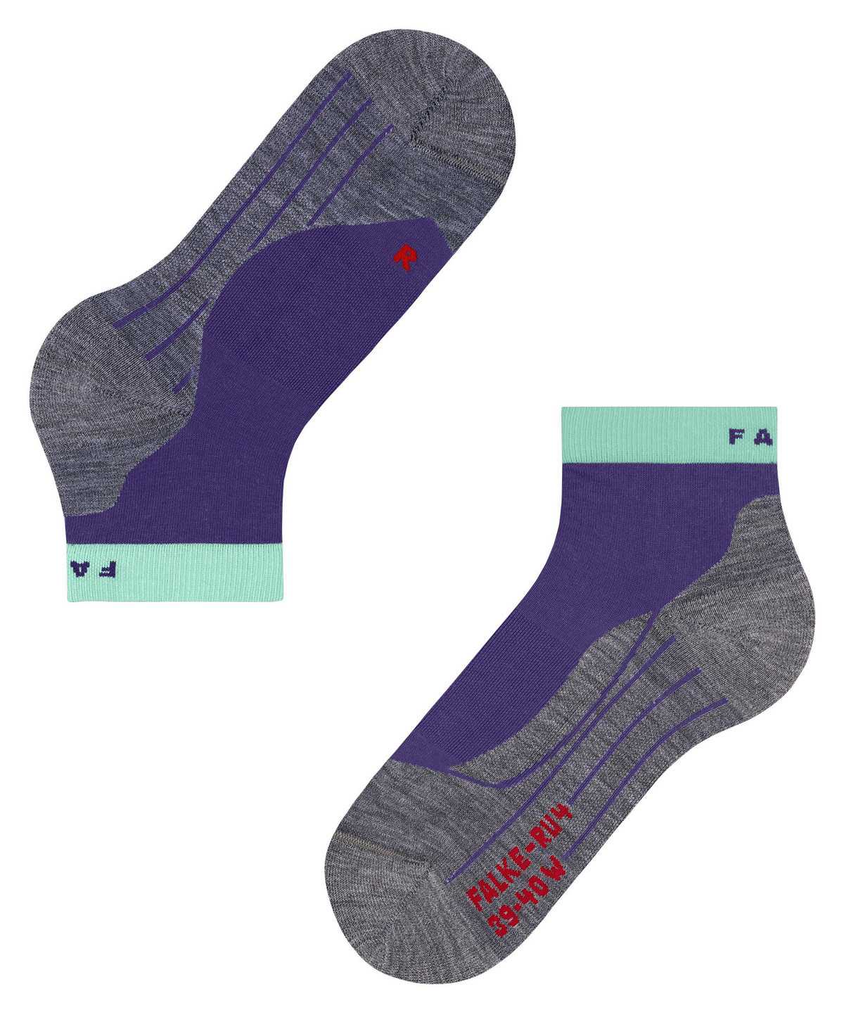 Dámské Sports Socks Falke RU4 Endurance Short Running Short sock Fialové | 2908YEHCR