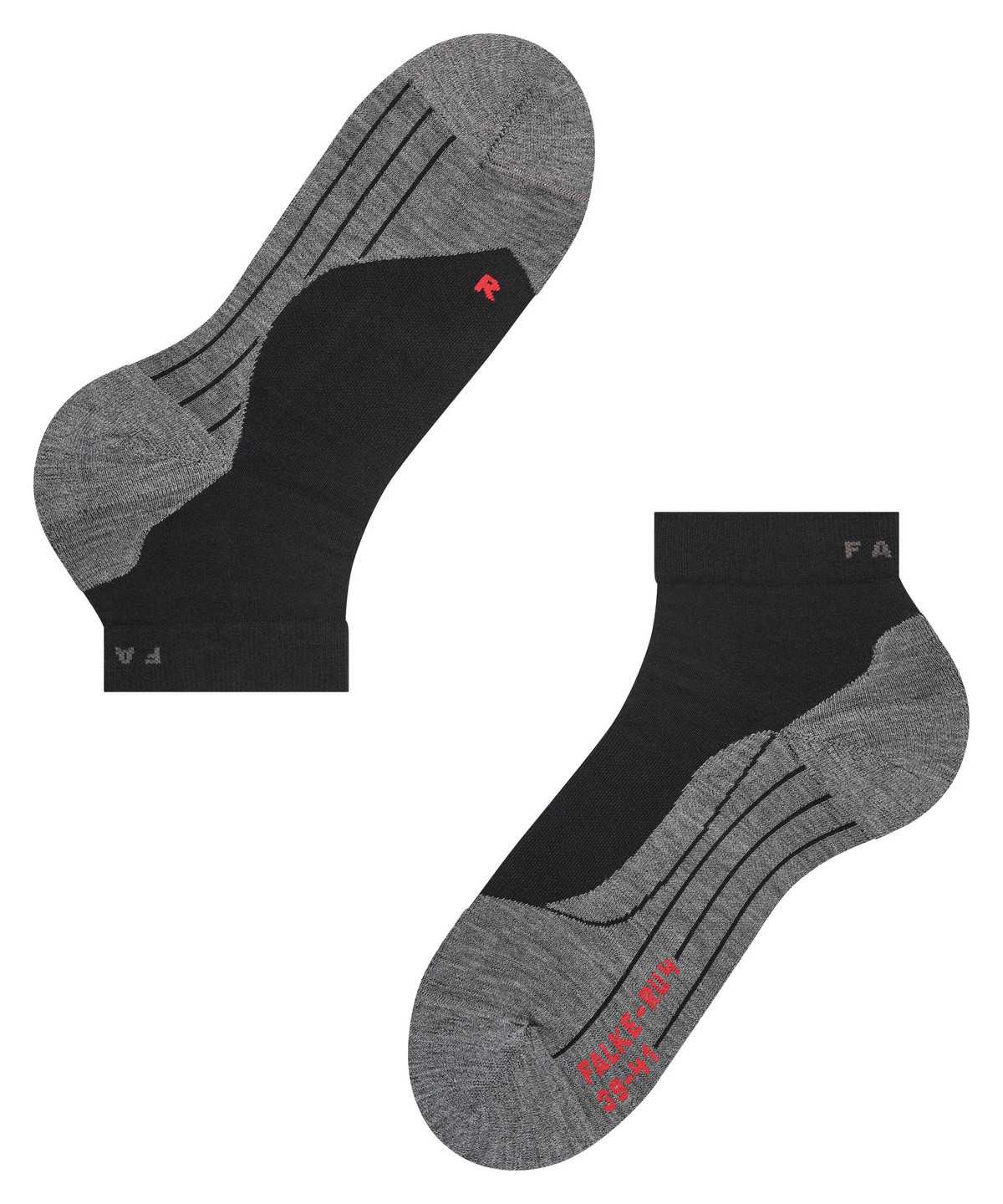 Dámské Sports Socks Falke RU4 Endurance Short Running Short sock Černé | 6387NUREG