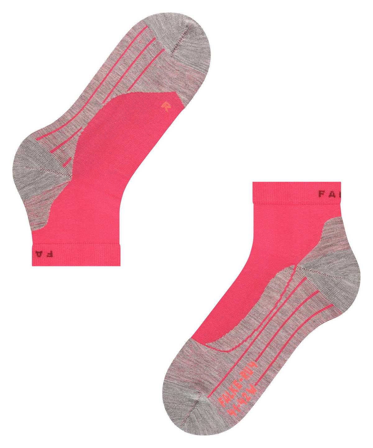 Dámské Sports Socks Falke RU4 Endurance Short Running Short sock Červené | 7185EDKRQ