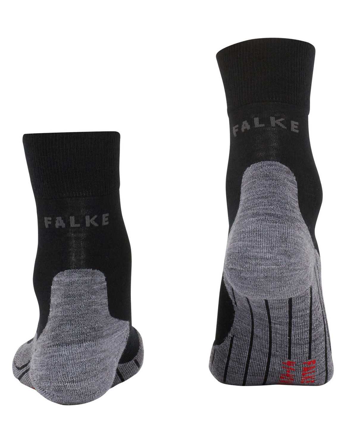 Dámské Sports Socks Falke RU4 Endurance Wool Running Socks Černé | 6921OMKXI