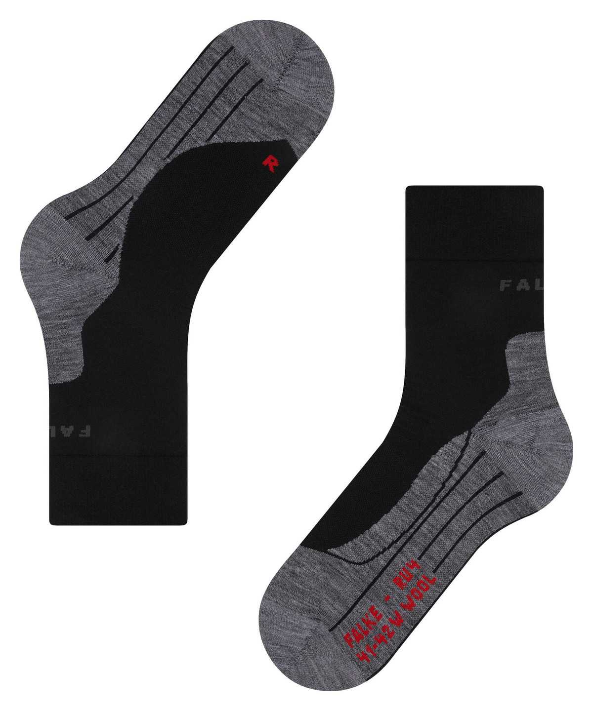 Dámské Sports Socks Falke RU4 Endurance Wool Running Socks Černé | 6921OMKXI